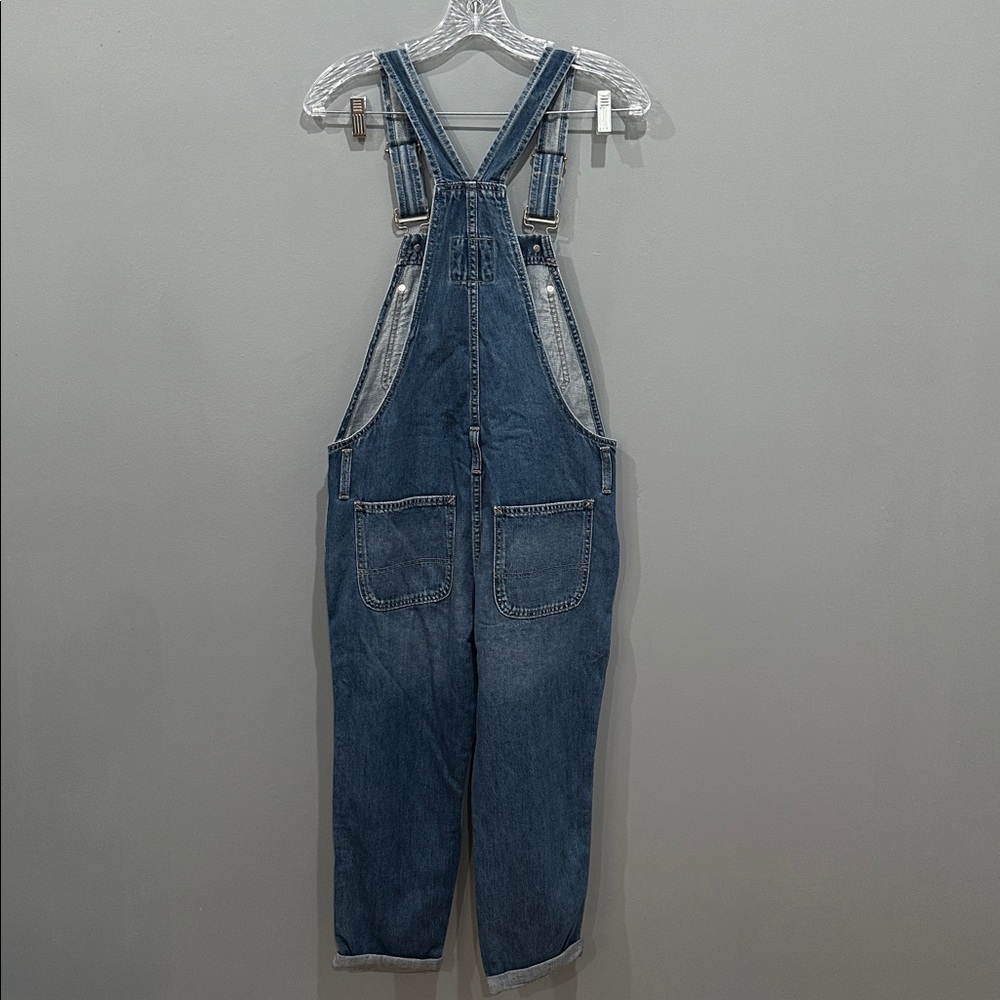 Gap Slouchy Relaxed Denim Overalls Size XS Petite - Picture 8 of 16
